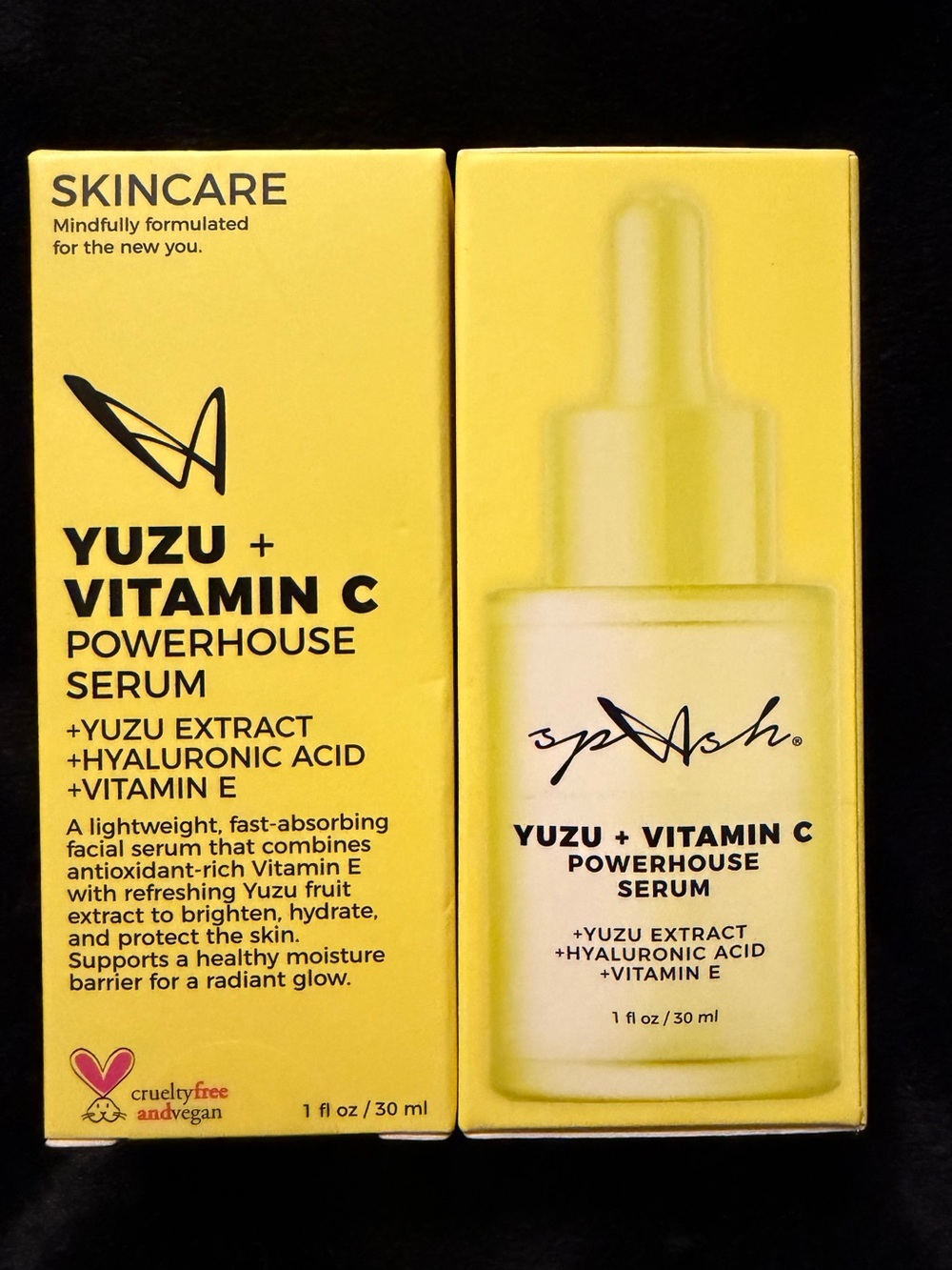 Splash Yuzu + Vitamin C Powerhouse Serum - Bright Yellow Packaging